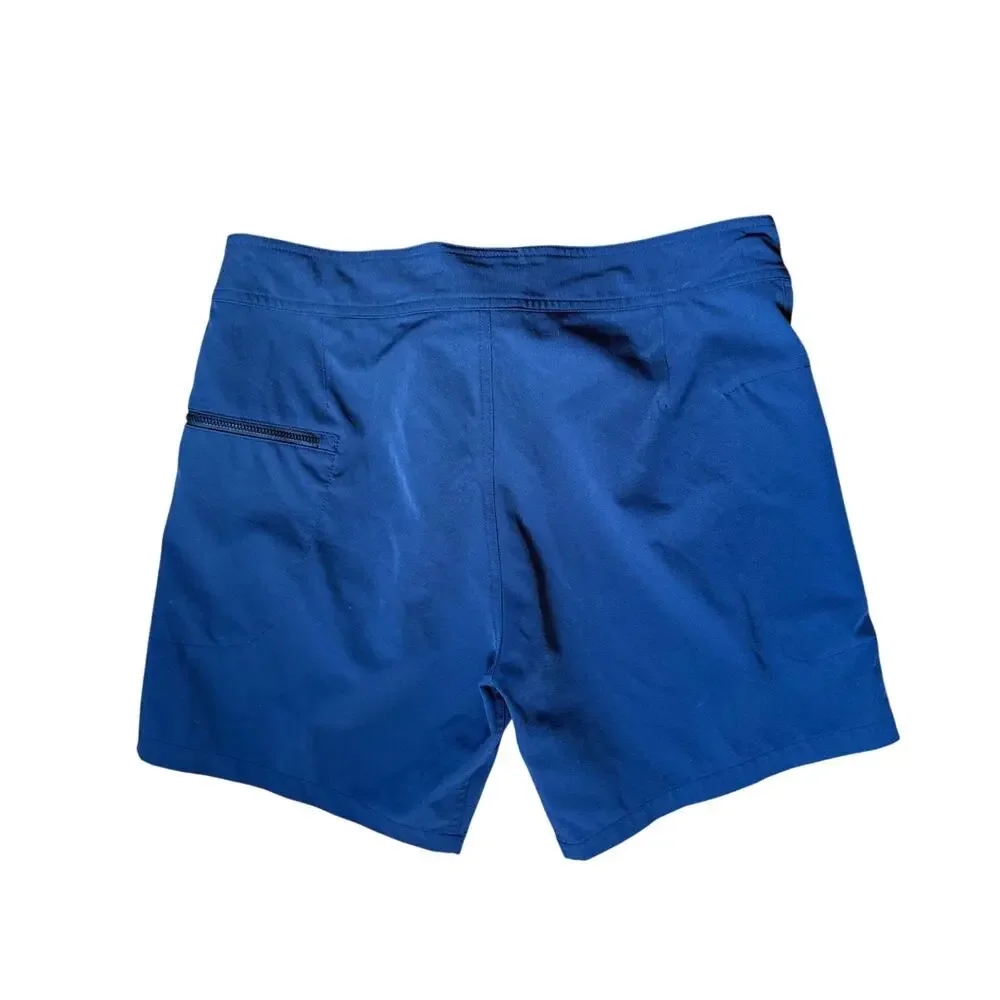 Everest Isles Mayol Mid-Length Swim Shorts Navy Blue Size Large